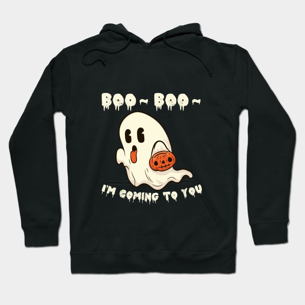 little ghost halloween Hoodie by Giraroad